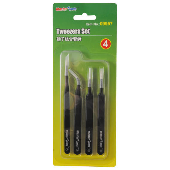 Trumpeter Tweezers Set (4pcs) 9957